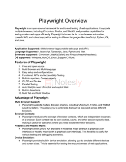 Playwright Overview Part 1: Getting Started with New tecnology