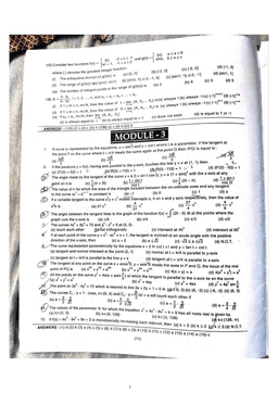 Gear Up for Mega Final Notes PDF | JEE Maths Module 3 (Application of Derivatives)