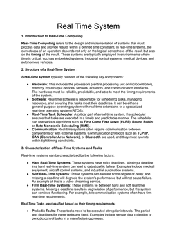 Real-Time Systems: Comprehensive Guide to Architecture, Scheduling, and Communication and interview questions and answers