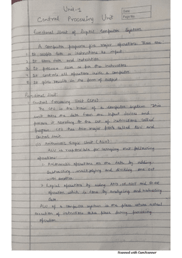 Complete Computer Organization & Architecture (COA) | Complete Handwritten Notes