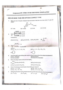 Structure Identification & POC Notes PDF | IIT JEE, NEET & Competitive Exams