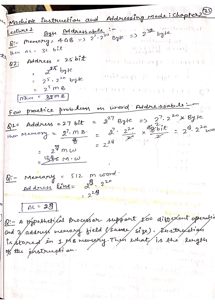 Computer Organisation and Architecture (Machine Instruction and addressing mode)