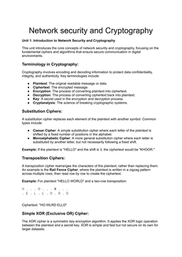 Network Security and Cryptography: Safeguarding Digital Communications and interviews questions answers