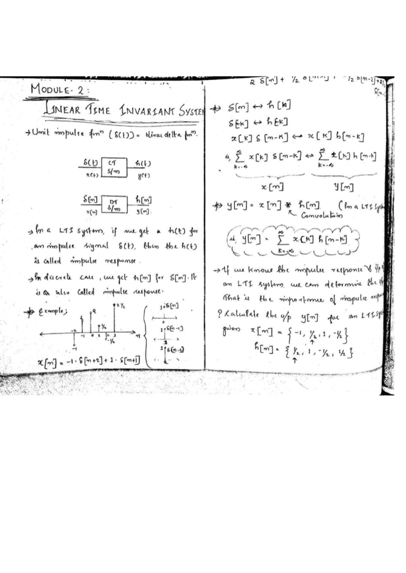 Signal and System - Unit 2 Best Free Notes for B.Tech Students (AKTU, MJPRU, KNIT, LIT, RRSIMT)