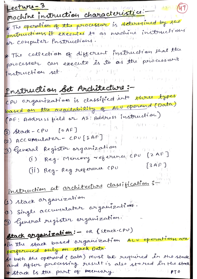 Computer Organisation and Architecture (machine instruction and addressing mode)