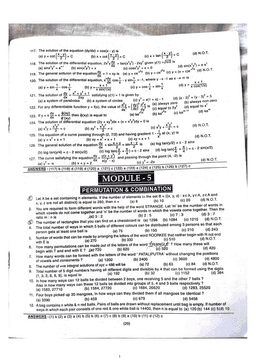 Gear Up for Mega Final Notes PDF | JEE Maths Module 5 (Permutation & Combination, Probability)