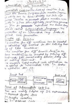 Compiler Design (CD) | Unit 3 Complete Notes