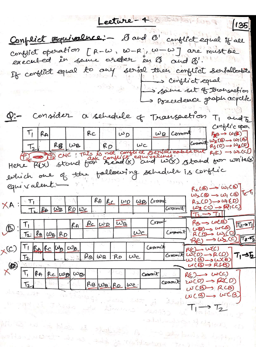 Database Management System (Transaction and Concurrency control part 2)