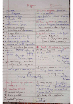 Polymers:Types, Properties, and Applications for Class 11, NEET, and JEE