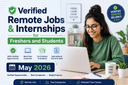 Verified Remote Jobs & Internships for Freshers and Students – May 2026