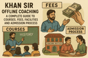 Khan Sir Offline Coaching: A Complete Guide to Courses, Fees, Facilities and Admission Process Introduction