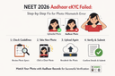 NEET 2026 Aadhaar eKYC Failed: Step-by-Step Fix for Photo Mismatch Error